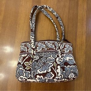 Vera Bradley Slate Blooms Shoulder Bag Purse